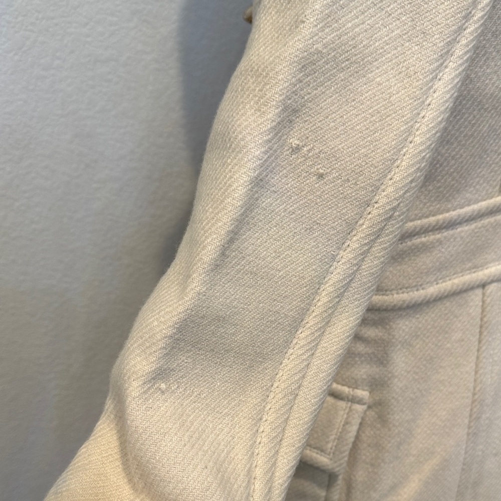 Authentic Burberry Blue Label Cream Hooded Toggle Trench Coat - Picture 9 of 17